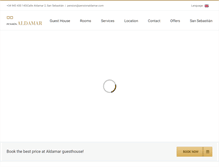 Tablet Screenshot of pensionaldamar.com